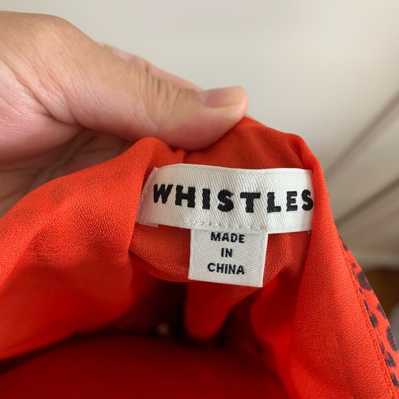 Whistles size 10 tiered red animal print dress - Picture 3 of 5